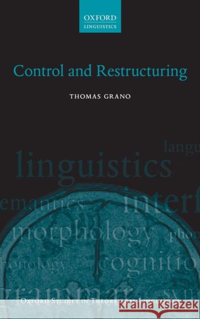 Control and Restructuring Thomas Grano 9780198703921 Oxford University Press, USA