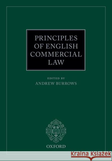 Principles of English Commercial Law Andrew Burrows 9780198746225 Oxford University Press, USA