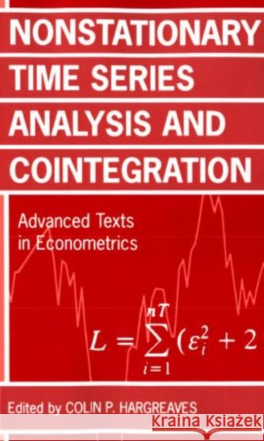 Nonstationary Time Series Analysis and Cointegration Hargreaves, Colin P. 9780198773924 Oxford University Press