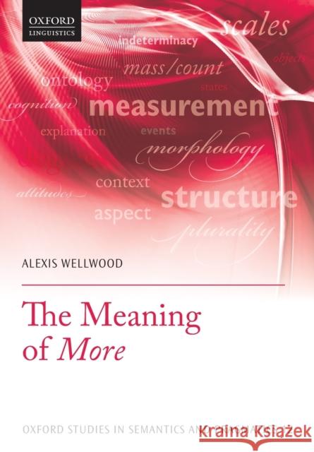 The Meaning of More Alexis Wellwood 9780198804666 Oxford University Press, USA