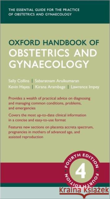 Oxford Handbook of Obstetrics and Gynaecology  9780198838678 Oxford University Press