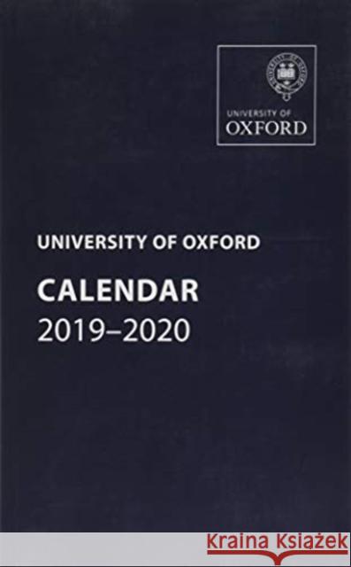 University of Oxford Calendar 2019-2020    9780198853589 Oxford University Press