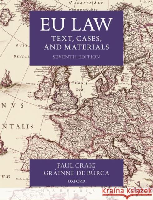 Eu Law: Text, Cases, and Materials Craig, Paul 9780198856641