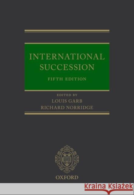 International Succession  9780198870463 Oxford University Press