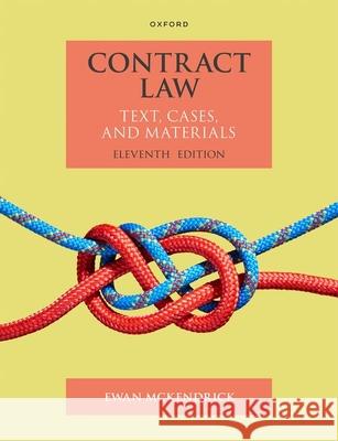 Contract Law: Text Cases and Materials Ewan McKendrick 9780198898047