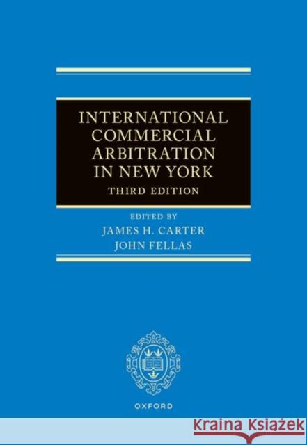 International Commercial Arbitration in New York  9780198912538 Oxford University Press