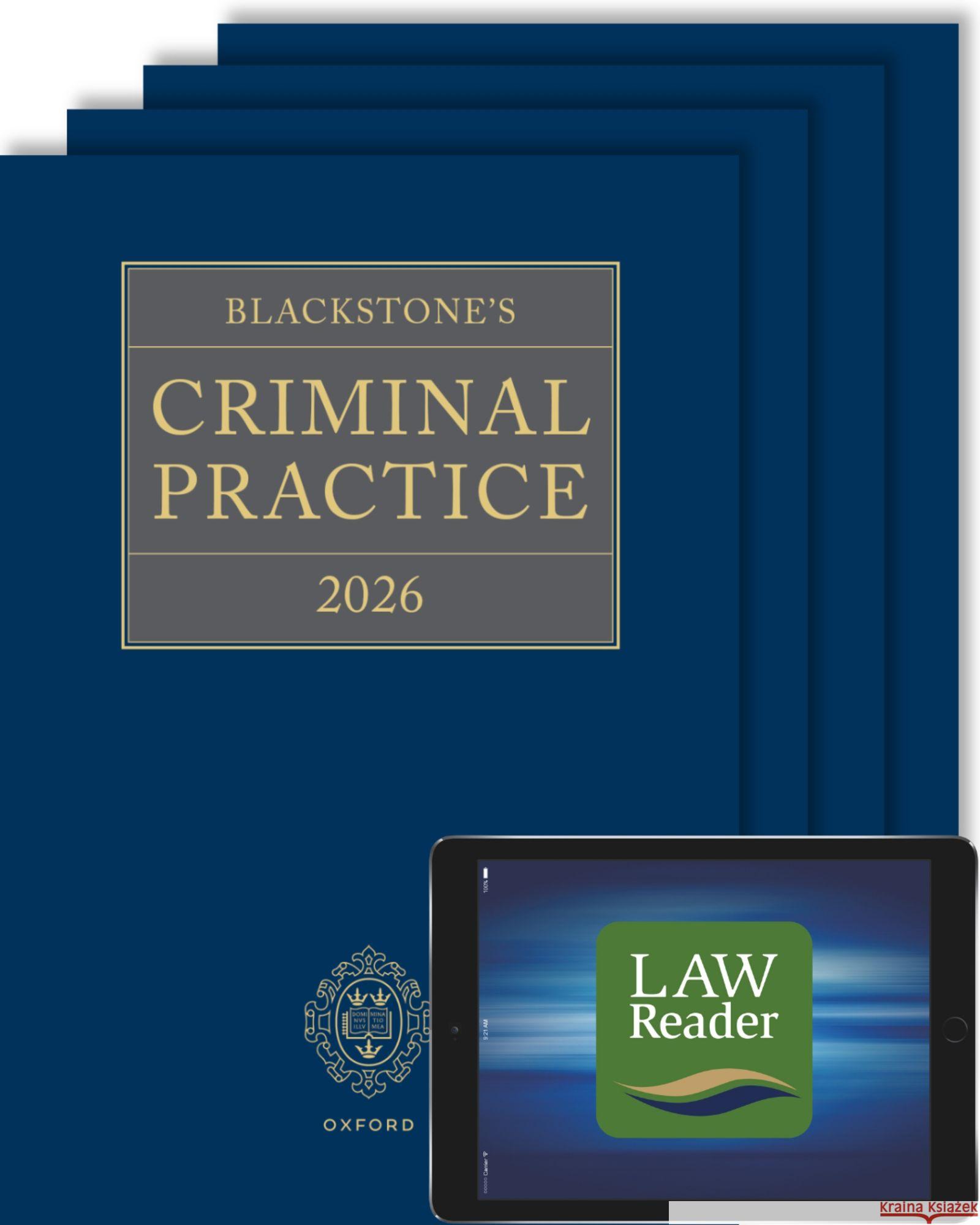 Blackstone's Criminal Practice 2026 (Digital Pack) Ormerod CBE, KC (Hon), David, Perry KC, David 9780198981800