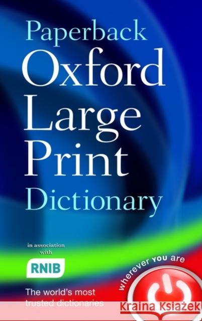 Paperback Oxford Large Print Dictionary Oxford Languages 9780199216307 Oxford University Press