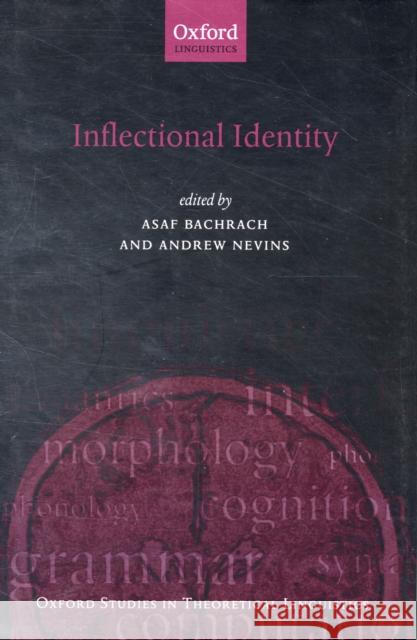 Inflectional Identity  9780199219254 OXFORD UNIVERSITY PRESS