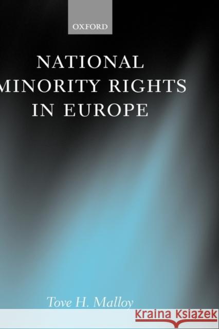 National Minority Rights in Europe Tove H. Malloy 9780199274437