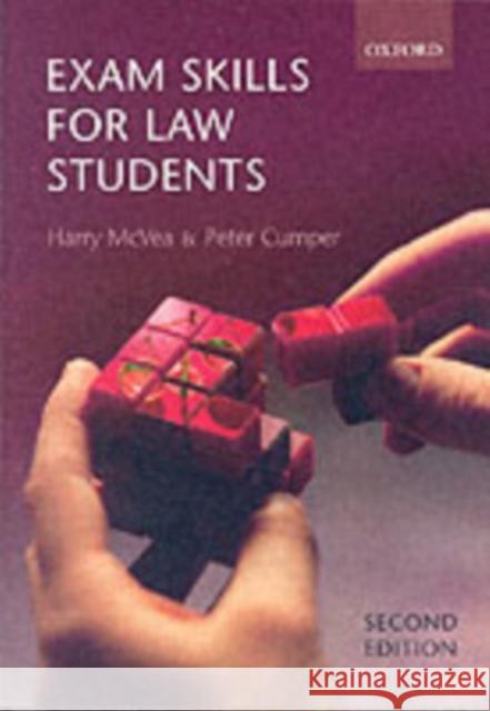 Exam Skills for Law Students Peter Cumper 9780199283095