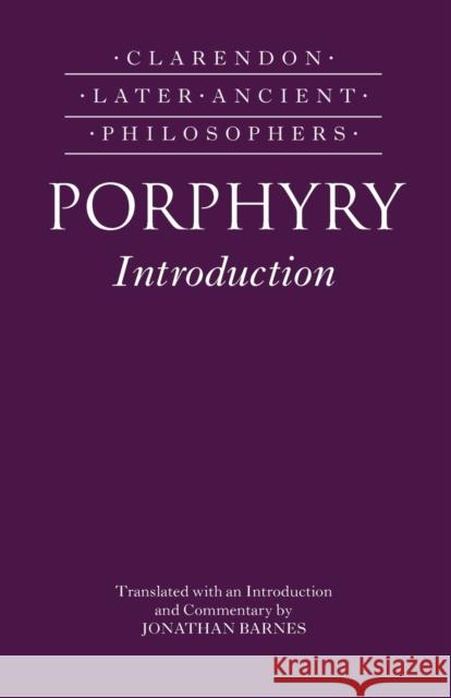 Porphyry Introduction Barnes, Jonathan 9780199288694