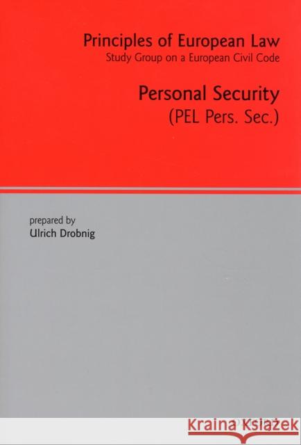 Personal Security Drobnig, Ulrich 9780199295999 Oxford University Press, USA