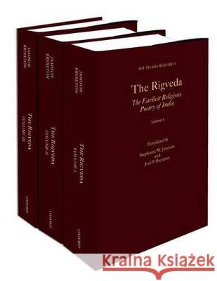 The Rigveda: 3-Volume Set Stephanie W. Jamison Joel P. Brereton 9780199370184 Oxford University Press, USA