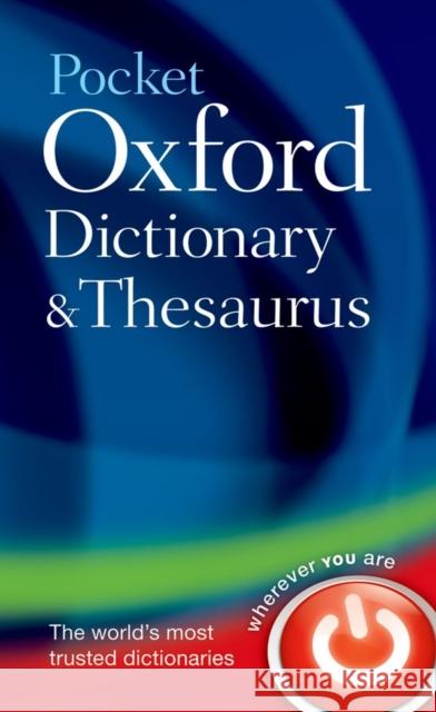 Pocket Oxford Dictionary and Thesaurus   9780199532865 Oxford University Press