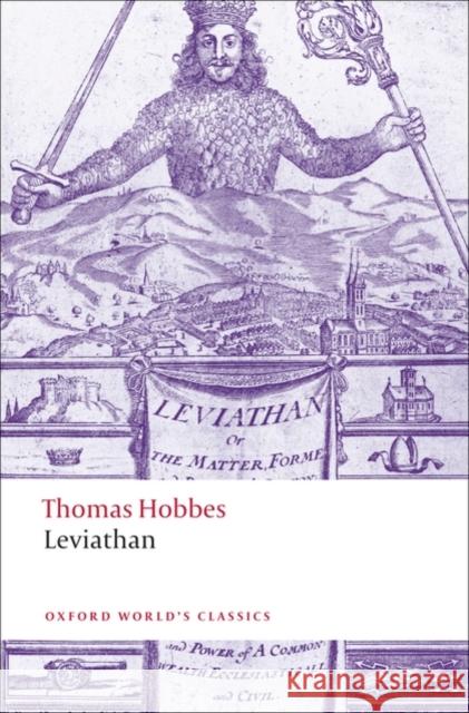 Leviathan Thomas Hobbes 9780199537280 Oxford University Press