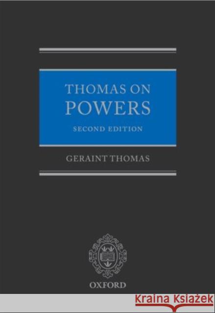 Thomas on Powers Geraint Thomas 9780199539697 Oxford University Press, USA