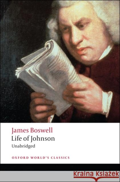 Life of Johnson James Boswell 9780199540211 0