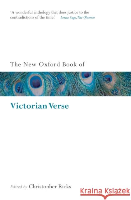 The New Oxford Book of Victorian Verse Christopher Ricks 9780199556311