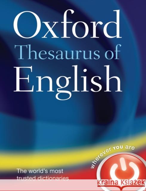 Oxford Thesaurus of English Oxford Dictionaries 9780199560813 OXFORD UNIVERSITY PRESS