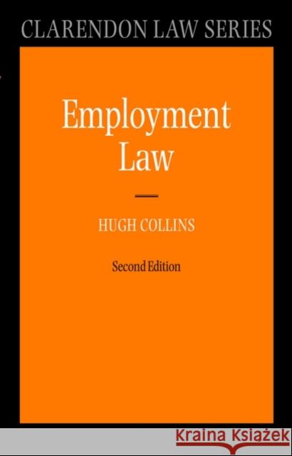 Employment Law Hugh Collins 9780199566556 0