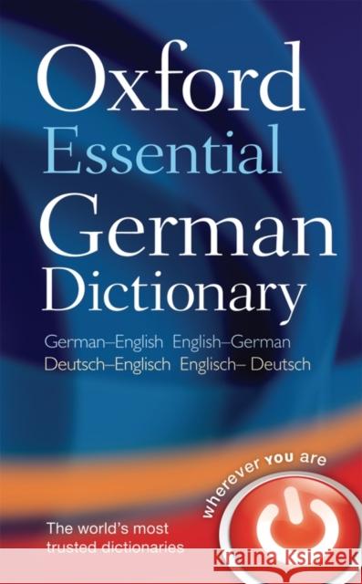 Oxford Essential German Dictionary Oxford Dictionaries 9780199576395 Oxford University Press