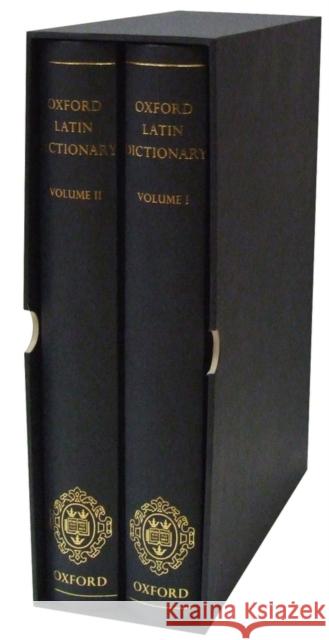 Oxford Latin Dictionary 2e Two Volume Set Oxford University Press 9780199580316 Oxford University Press, USA