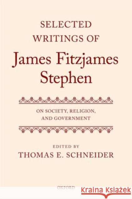 On Society, Religion, and Government Schneider, Thomas E. 9780199585717 Oxford University Press, USA