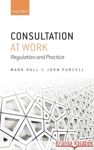 Consultation at Work: Regulation and Practice Hall, Mark 9780199605460