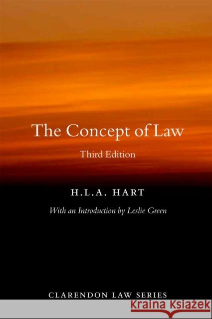 The Concept of Law H L A Hart 9780199644704 Oxford University Press