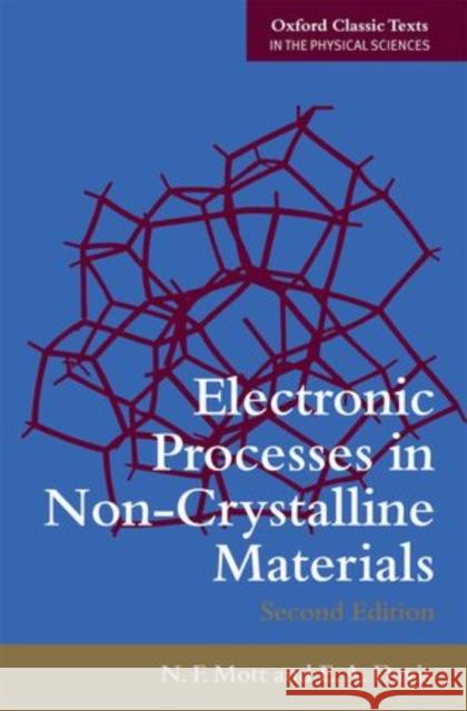 Electronic Processes in Non-Crystalline Materials Mott, Nevill Francis|||Davis, Edward Arthur 9780199645336