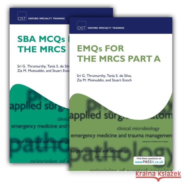 Sba McQs and Emqs for the Mrcs Part a Pack Thrumurthy, Sri G. 9780199645626 0