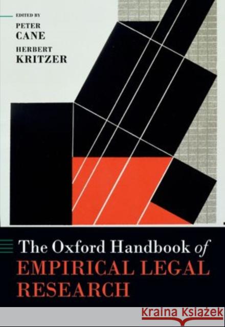 The Oxford Handbook of Empirical Legal Research Peter Cane 9780199659944 0