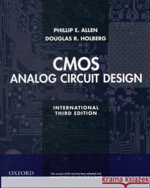 CMOS Analog Circuit Design Phillip E. Allen Douglas R. Holberg  9780199937424 Oxford University Press Inc