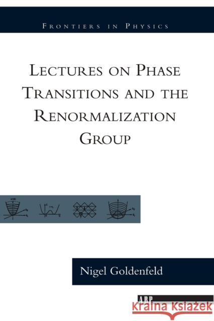 Lectures On Phase Transitions And The Renormalization Group Nigel Goldenfeld Goldenfeld 9780201554090 Westview Press