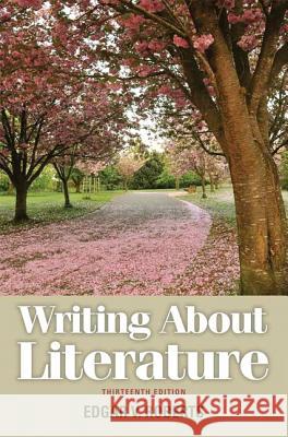Writing about Literature Edgar V. Roberts 9780205230310 Prentice Hall