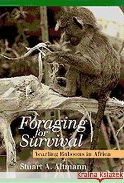 Foraging for Survival: Yearling Baboons in Africa Stuart A. Altmann 9780226015958 University of Chicago Press