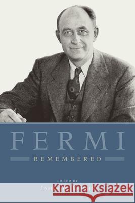 Fermi Remembered James W. Cronin 9780226100883