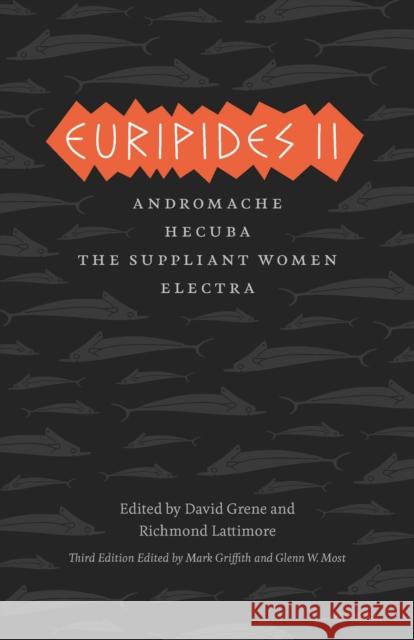 Euripides II: Andromache, Hecuba, the Suppliant Women, Electra Euripides 9780226308777 University of Chicago Press