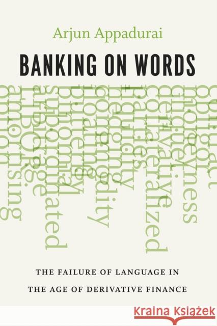 Banking on Words: The Failure of Language in the Age of Derivative Finance Arjun Appadurai 9780226318639 University of Chicago Press