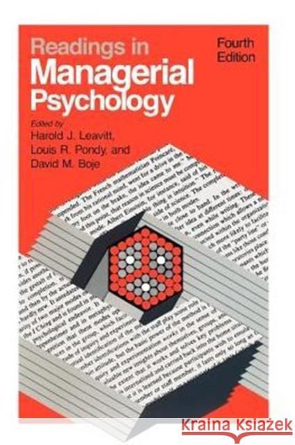 Readings in Managerial Psychology Harold J. Leavitt Louis R. Pondy David M. Boje 9780226469928