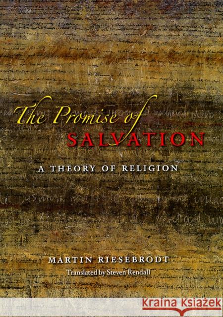 The Promise of Salvation: A Theory of Religion Martin Riesebrodt Steven Rendall 9780226713915 University of Chicago Press
