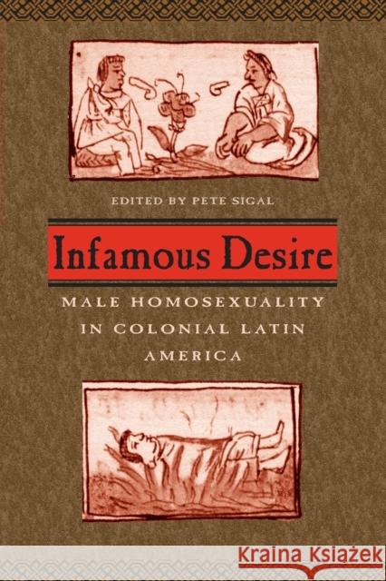 Infamous Desire: Male Homosexuality in Colonial Latin America Sigal, Pete 9780226757049 University of Chicago Press