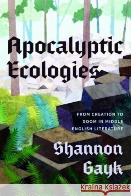 Apocalyptic Ecologies: From Creation to Doom in Middle English Literature Shannon Gayk 9780226837611 The University of Chicago Press