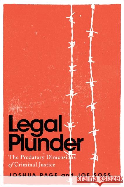 Legal Plunder: The Predatory Dimensions of Criminal Justice Joe Soss 9780226841168 University of Chicago Press