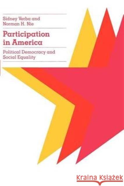 Participation in America Sidney Verba 9780226852966 The University of Chicago Press