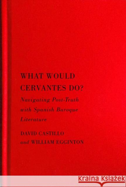 What Would Cervantes Do?: Navigating Post-Truth with Spanish Baroque Literature Volume 2 Castillo, David 9780228008149