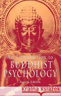 An Introduction to Buddhist Psychology Padmasiri d John Hick 9780230003316 Palgrave MacMillan