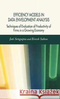 Efficiency Models in Data Envelopment Analysis: Techniques of Evaluation of Productivity of Firms in a Growing Economy Sengupta, J. K. 9780230018860 Palgrave MacMillan