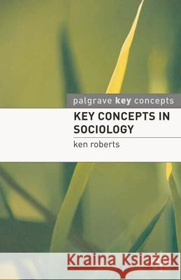 Key Concepts in Sociology Ken Roberts 9780230211407 0